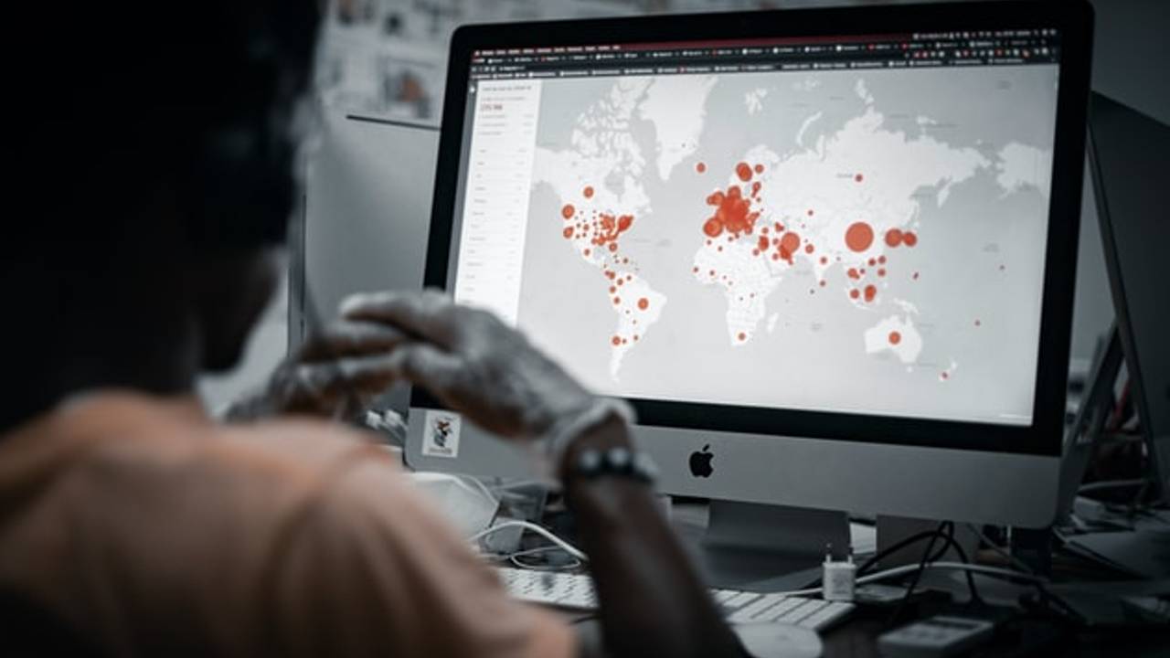 mappa dei casi di Covid nel mondo