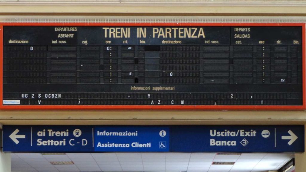 tabellone treni