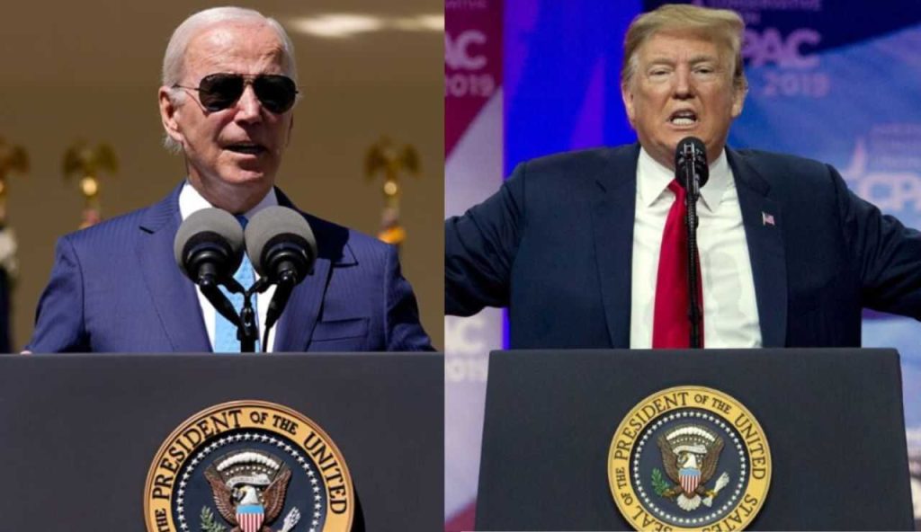 Biden e Trump